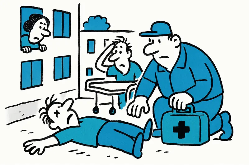 Man Falls in Palma's Son Gotleu district – in critical condition at hospital