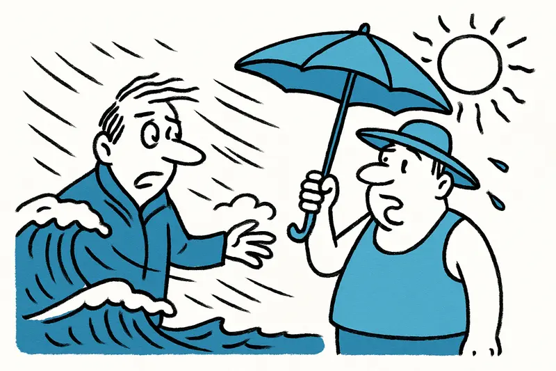 First storm and metre-high waves, then 34 °C: How Mallorca's weather flips the days